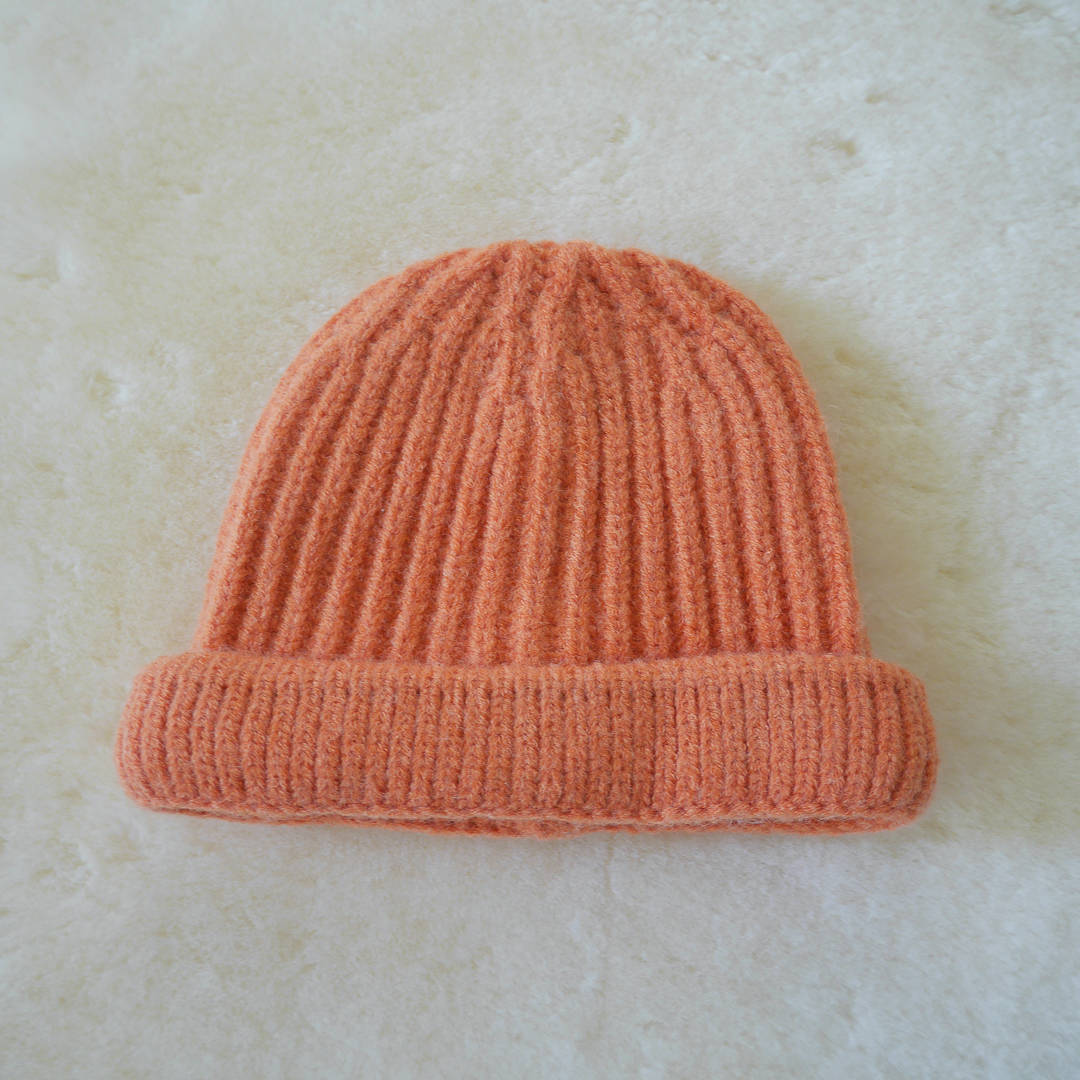 Coco & Bob - gebreide kindermuts - oranje