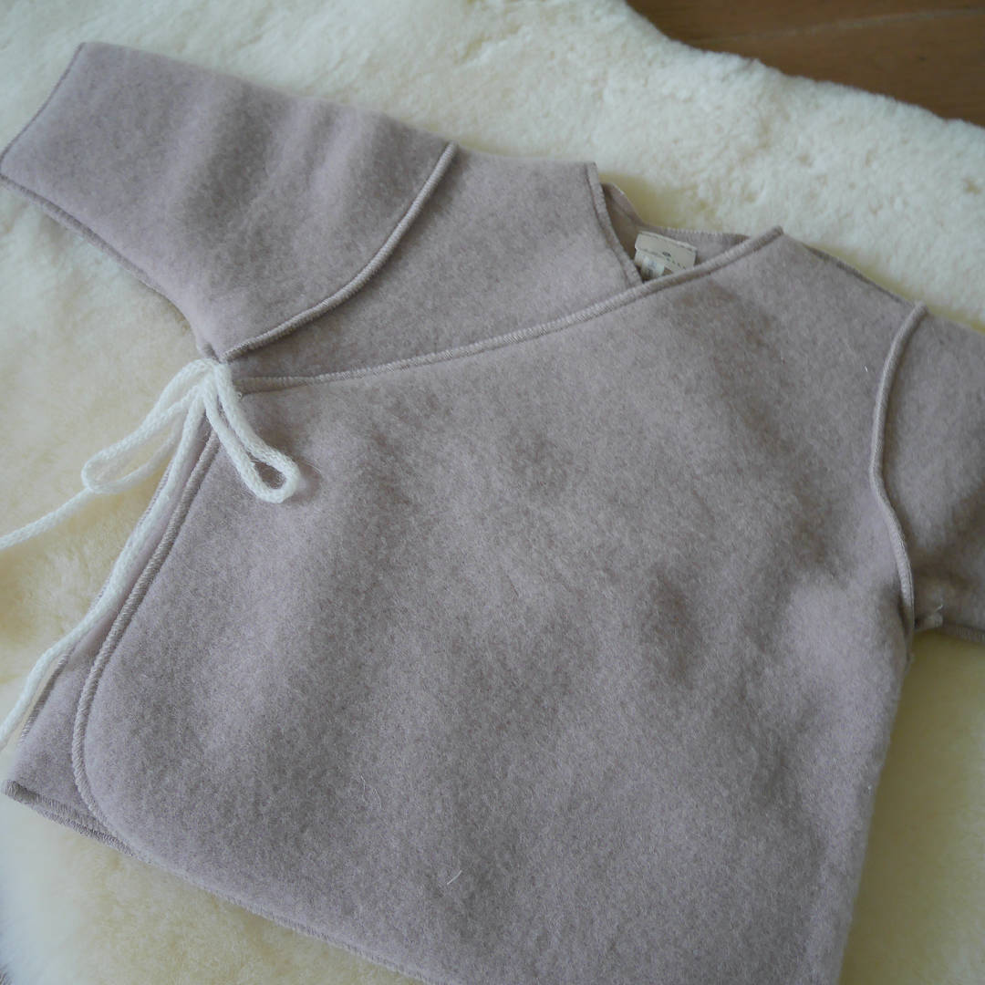 Coco & Bob - Merinowol vestje baby beige