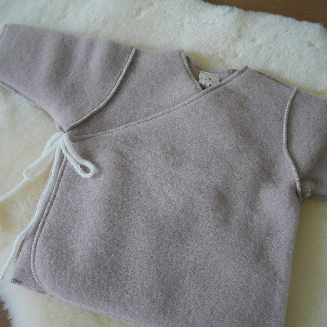 Coco & Bob - Merinowol vestje baby beige