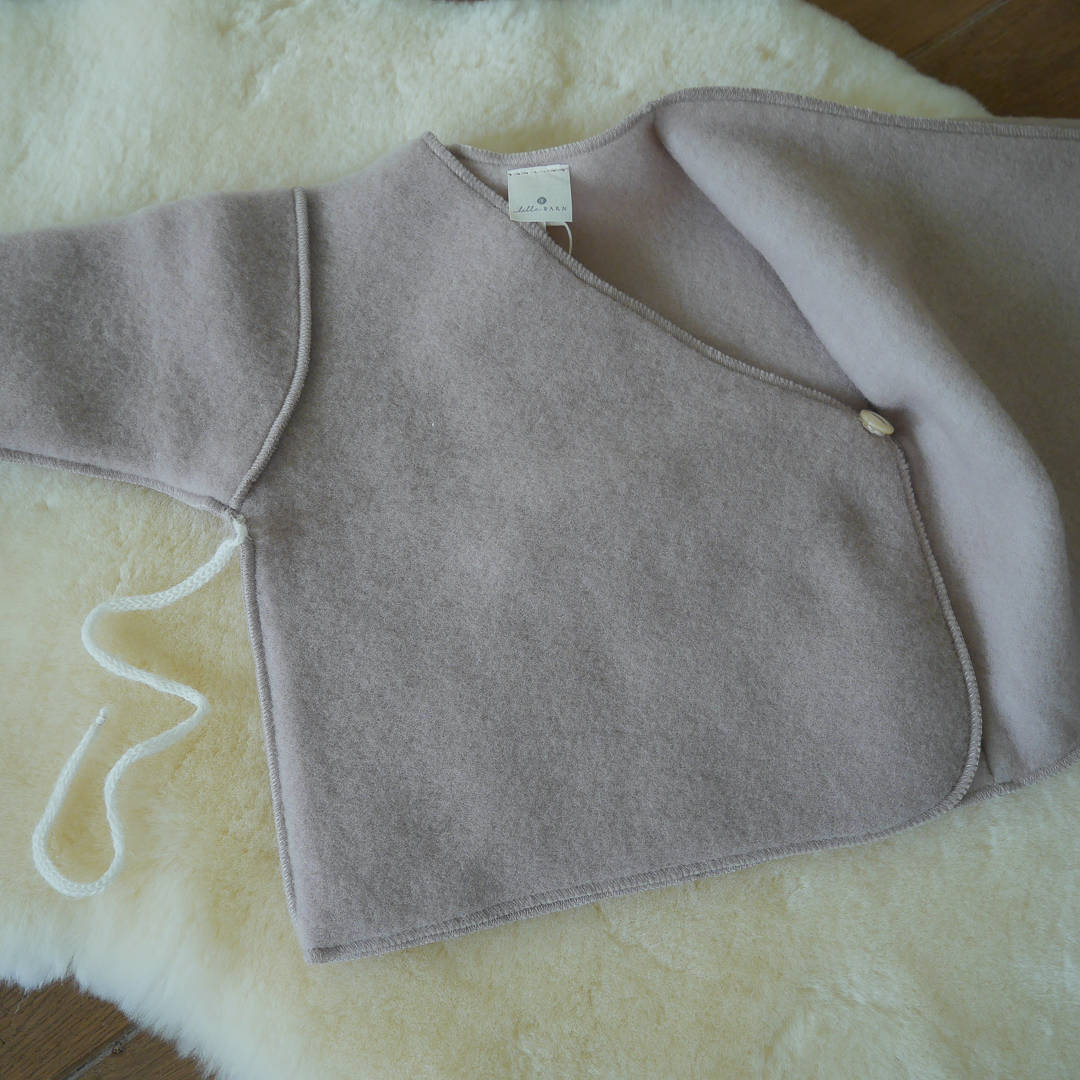 Coco & Bob - Merinowol vestje baby beige