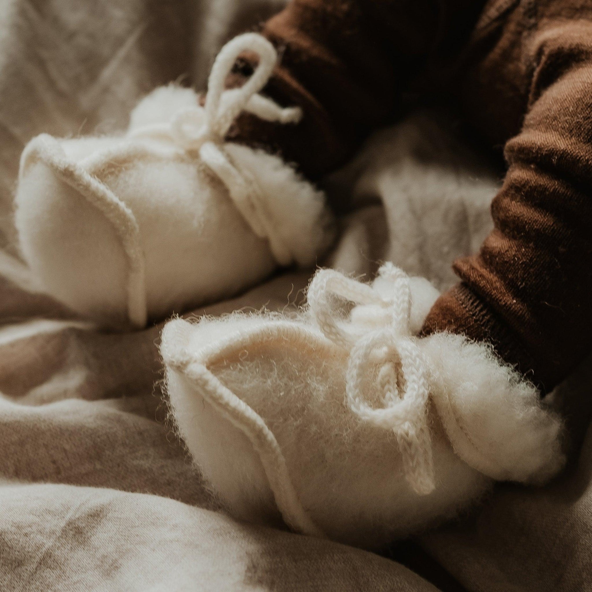 Coco & Bob - merinowol babyslofjes