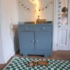 Coco & Bob - Vintage commode Donkerblauw grijs - Daan