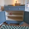Coco & Bob - Vintage commode Donkerblauw grijs - Daan