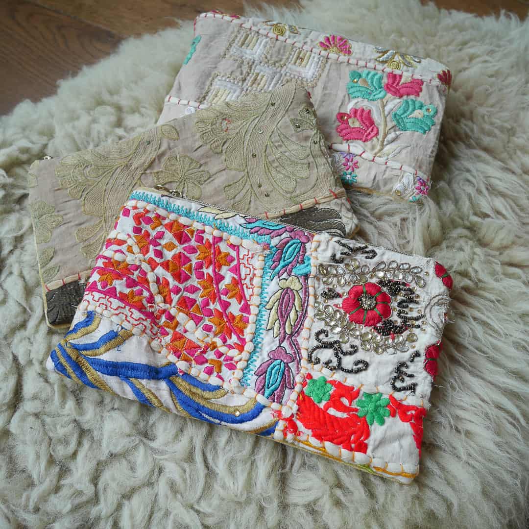 Coco & Bob - Handgemaakt toilet/make-up tasje