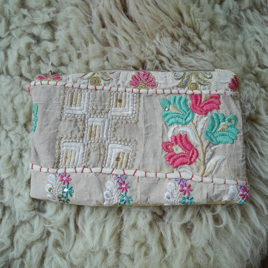 Coco & Bob - Handgemaakt toilet/make-up tasje