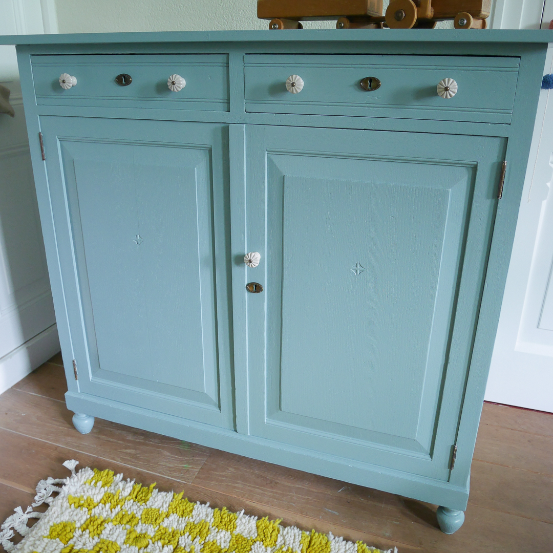 Coco & Bob - Lotte - Vintage Commode Grijsblauw