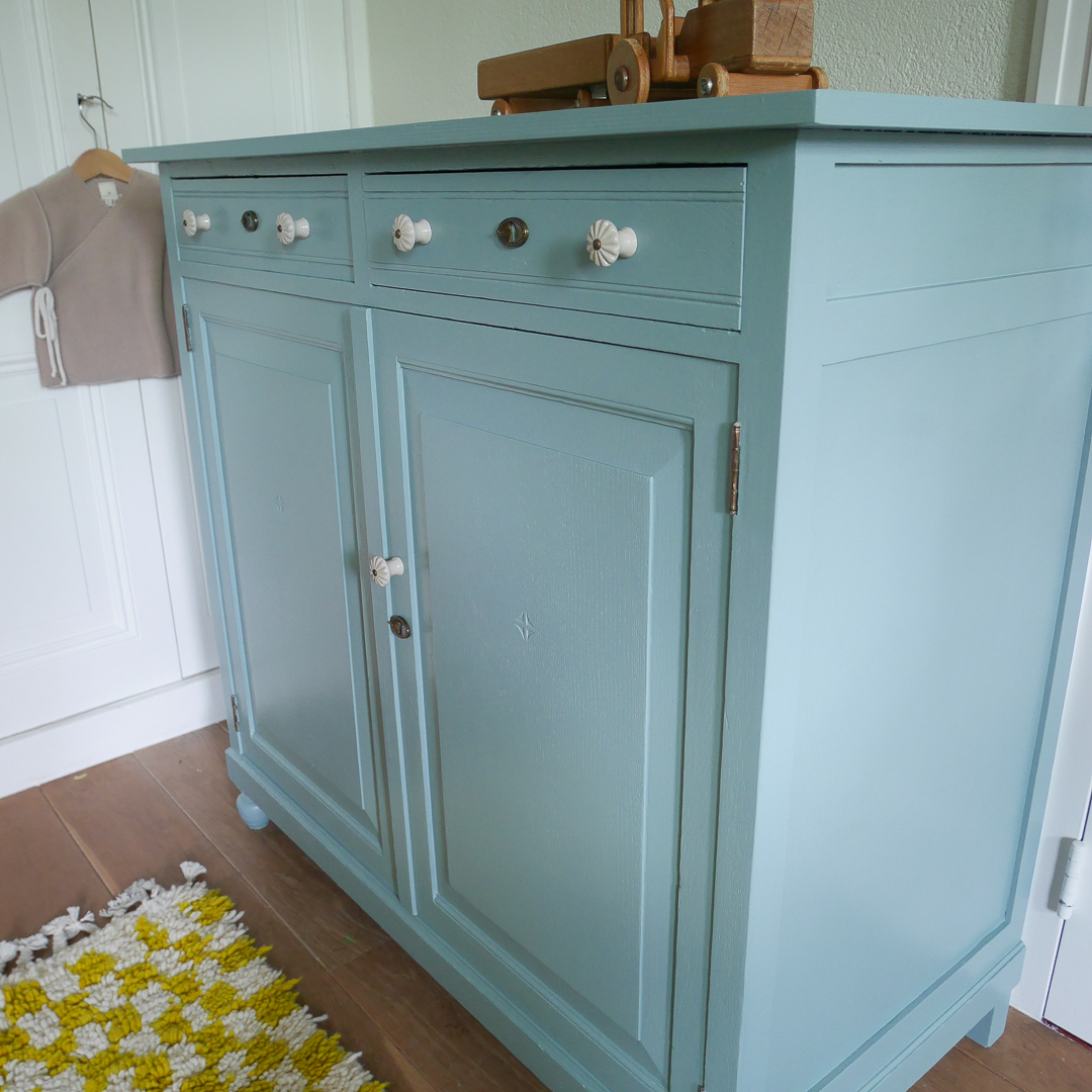 Coco & Bob - Lotte - Vintage Commode Grijsblauw