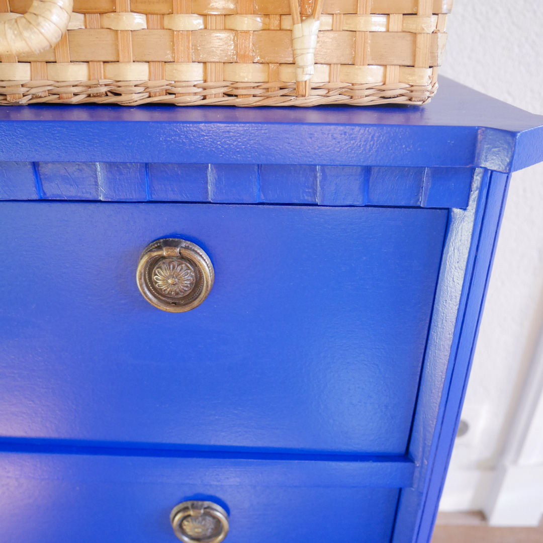 Coco & Bob - Melle - Vintage Ladekastje Cobaltblauw