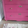 Coco & Bob - Donkerroze commode vintage retro ladekast - Emma