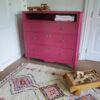 Coco & Bob - Donkerroze commode vintage retro ladekast - Emma