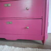 Coco & Bob - Donkerroze commode vintage retro ladekast - Emma