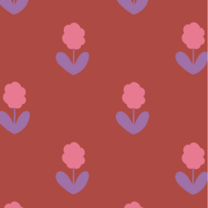 Behang Atelier Chien Bloemen Rood